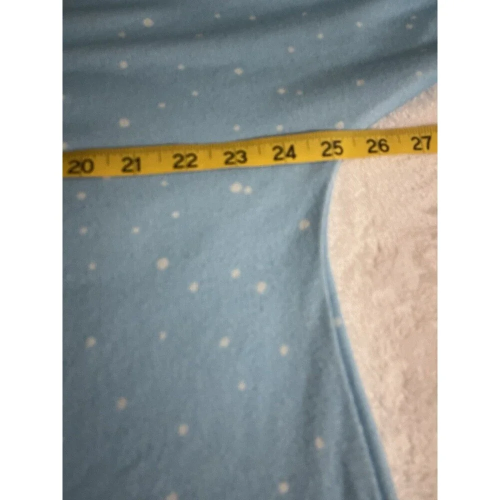 Unbranded Silly Fun Oversized Top Or Pajamas. Snowman Theme. No Tag. Blue